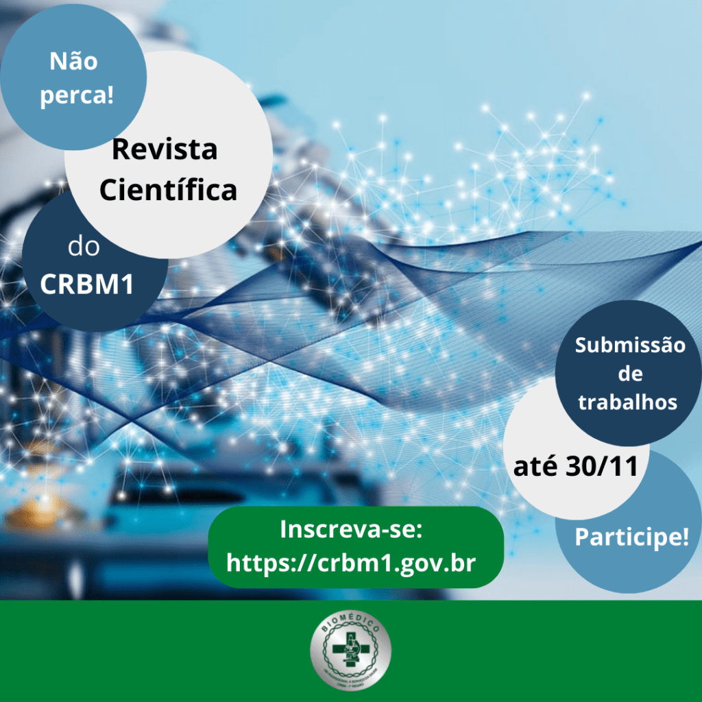 CRBM1 prepara o lançamento da Revista Científica do Biomédico  Submissão de trabalhos poderá ser feita para a primeira edição